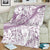 Polynesia Blanket Polynesian Tropical Flowers Purple Pastel Vibes LT14 - Polynesian Pride