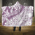 Polynesia Hooded Blanket Polynesian Tropical Flowers Purple Pastel Vibes LT14 One Size Purple - Polynesian Pride