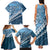 Blue Bula Fiji Family Matching Tank Maxi Dress and Hawaiian Shirt Fijian Language Week Tapa Cloth - Pastel