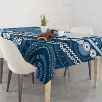 Blue Bula Fiji Tablecloth Fijian Language Week Tapa Cloth - Pastel LT14 - Polynesian Pride