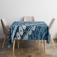Blue Bula Fiji Tablecloth Fijian Language Week Tapa Cloth - Pastel LT14 - Polynesian Pride
