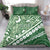 Green Bula Fiji Bedding Set Fijian Language Week Tapa Cloth - Pastel