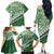 Green Bula Fiji Family Matching Off The Shoulder Long Sleeve Dress and Hawaiian Shirt Fijian Language Week Tapa Cloth - Pastel