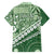 Green Bula Fiji Family Matching Puletasi and Hawaiian Shirt Fijian Language Week Tapa Cloth - Pastel