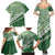 Green Bula Fiji Family Matching Summer Maxi Dress and Hawaiian Shirt Fijian Language Week Tapa Cloth - Pastel