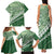 Green Bula Fiji Family Matching Tank Maxi Dress and Hawaiian Shirt Fijian Language Week Tapa Cloth - Pastel