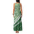 Green Bula Fiji Family Matching Tank Maxi Dress and Hawaiian Shirt Fijian Language Week Tapa Cloth - Pastel