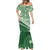 Green Bula Fiji Mermaid Dress Fijian Language Week Tapa Cloth - Pastel