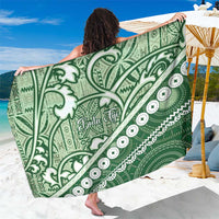 Green Bula Fiji Sarong Fijian Language Week Tapa Cloth - Pastel LT14 One Size 44 x 66 inches Green - Polynesian Pride