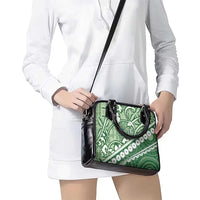 Green Bula Fiji Shoulder Handbag Fijian Language Week Tapa Cloth - Pastel LT14 - Polynesian Pride