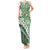 Green Bula Fiji Tank Maxi Dress Fijian Language Week Tapa Cloth - Pastel