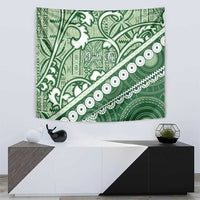Green Bula Fiji Tapestry Fijian Language Week Tapa Cloth - Pastel LT14 - Polynesian Pride