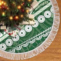 Green Bula Fiji Tree Skirt Fijian Language Week Tapa Cloth - Pastel LT14 - Polynesian Pride