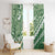 Green Bula Fiji Window Curtain Fijian Language Week Tapa Cloth - Pastel