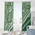 Green Bula Fiji Window Curtain Fijian Language Week Tapa Cloth - Pastel