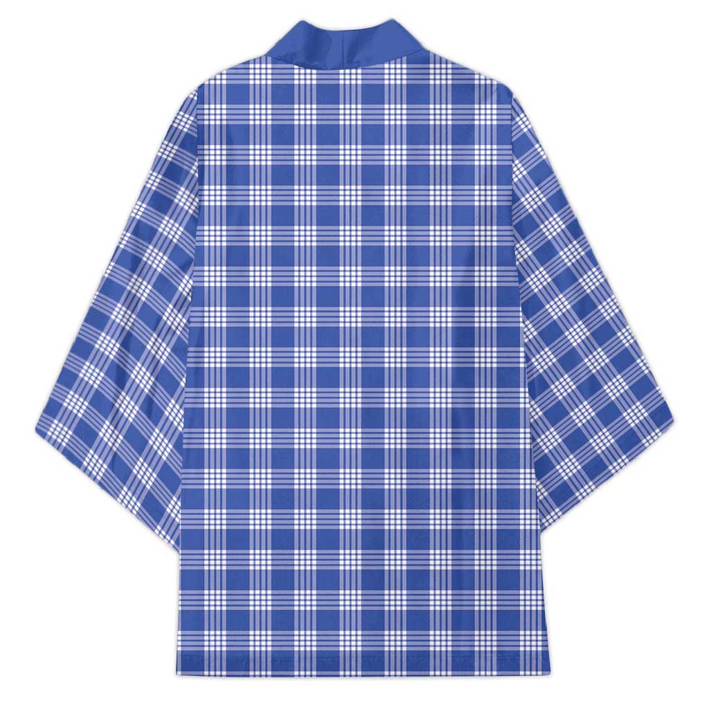 Royal Blue Japanese Palaka Pride Kimono LT14 - Polynesian Pride