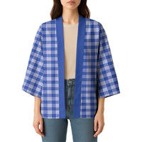 Royal Blue Japanese Palaka Pride Kimono LT14 - Polynesian Pride