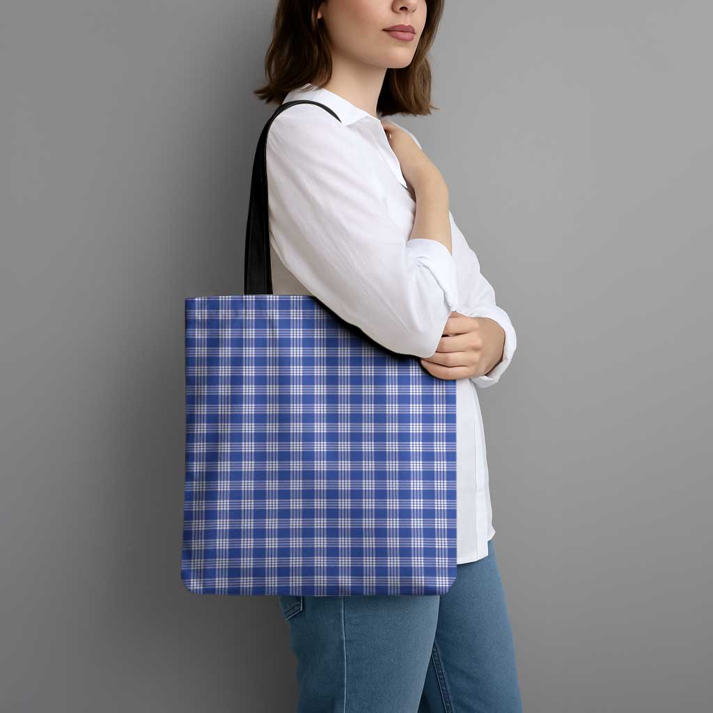 Royal Blue Japanese Palaka Pride Tote Bag LT14 - Polynesian Pride