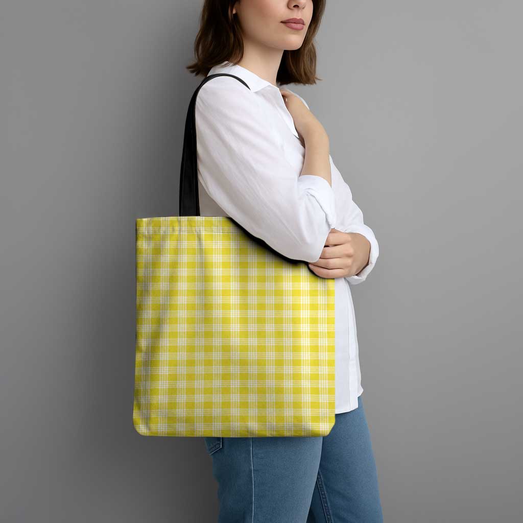 Yellow Japanese Palaka Pride Tote Bag LT14 - Polynesian Pride