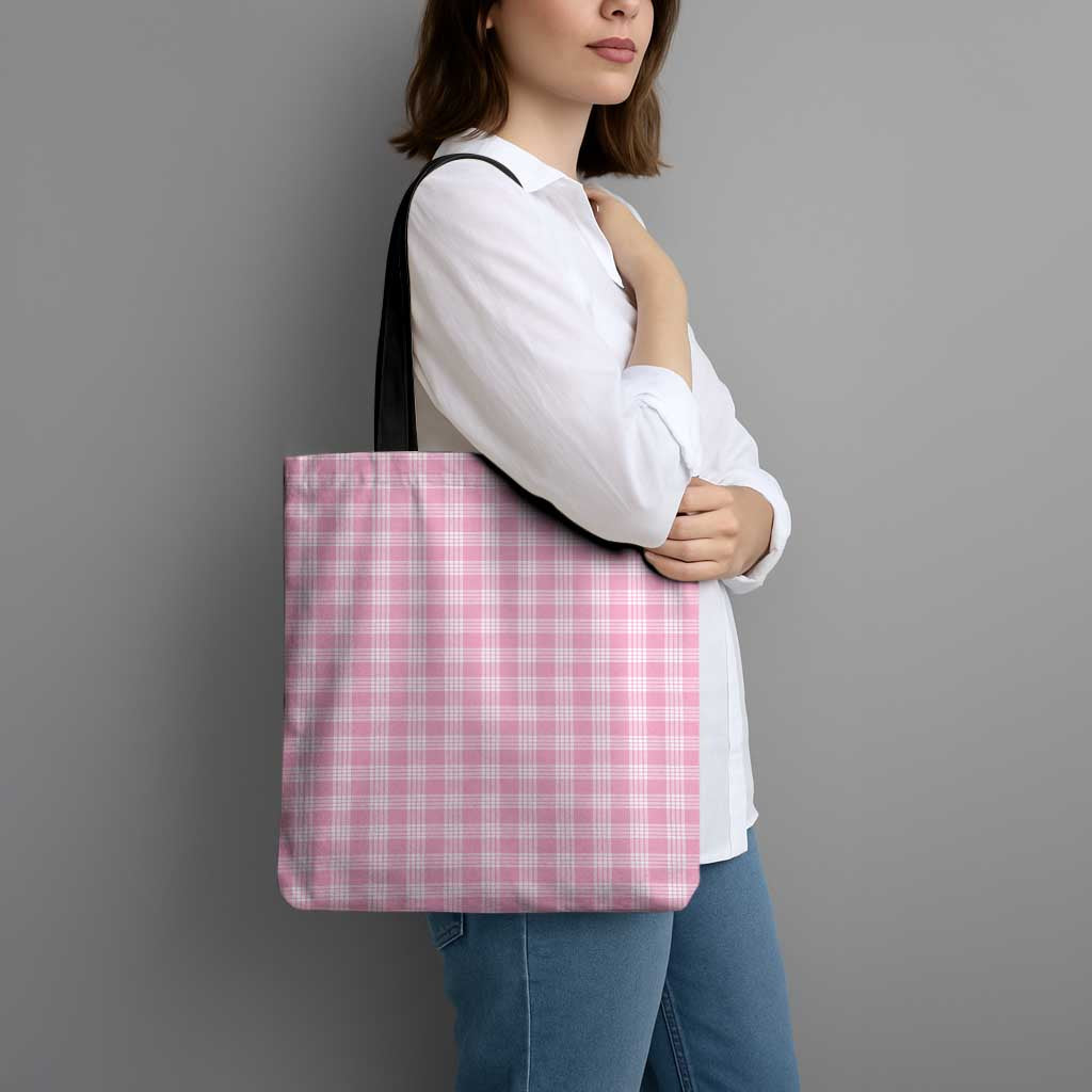 Light Pink Japanese Palaka Pride Tote Bag LT14 - Polynesian Pride