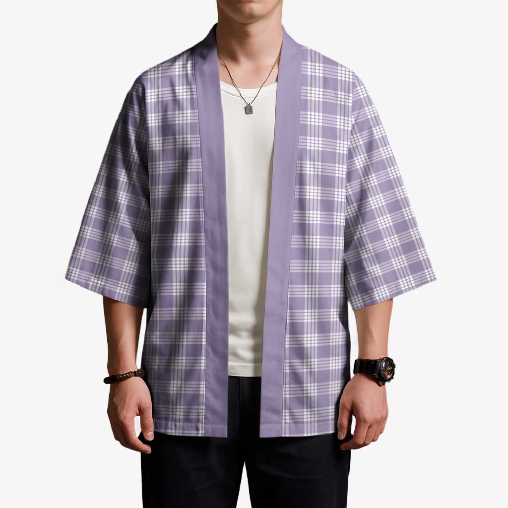 Lavender Japanese Palaka Pride Kimono LT14 - Polynesian Pride