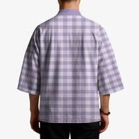 Lavender Japanese Palaka Pride Kimono LT14 - Polynesian Pride
