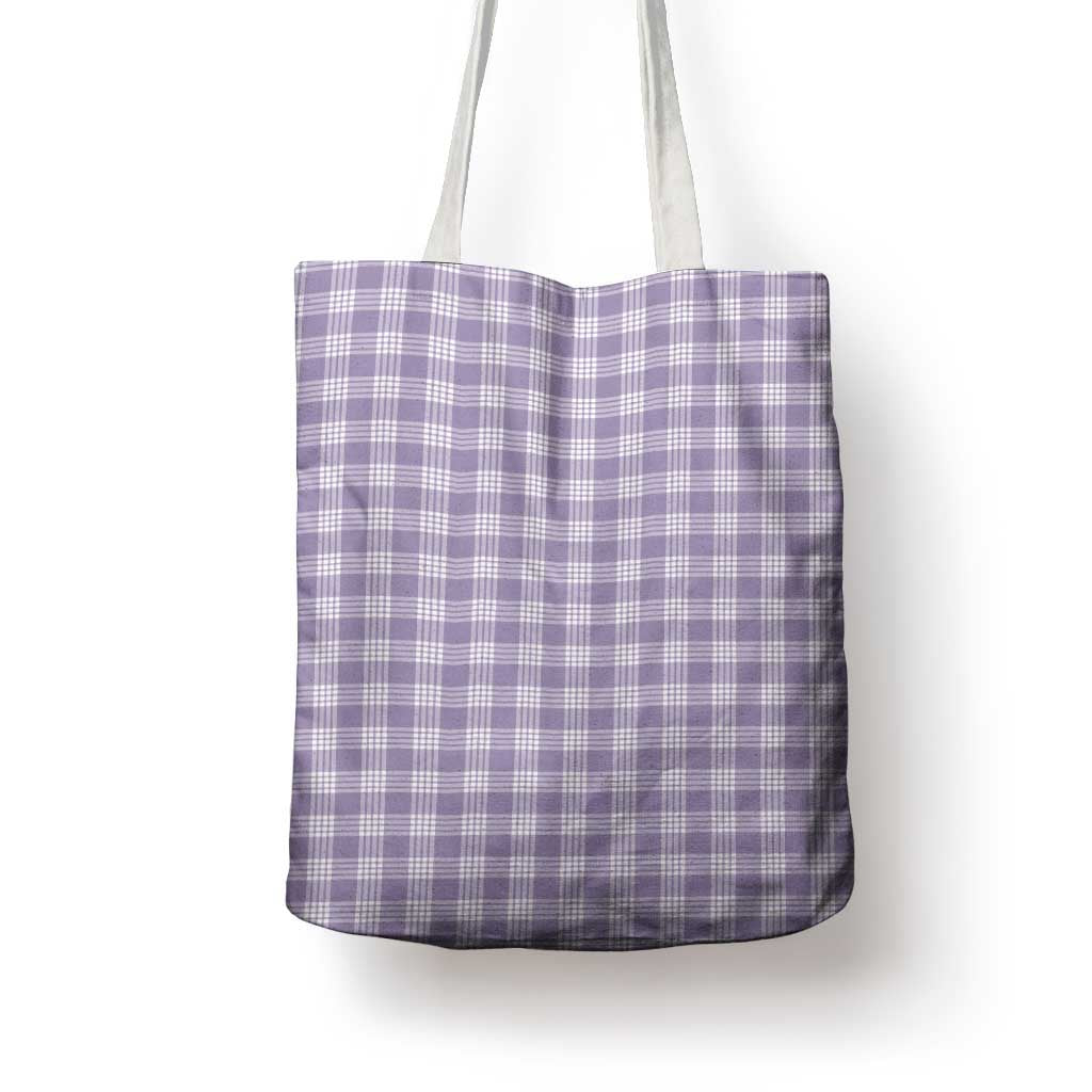 Lavender Japanese Palaka Pride Tote Bag LT14 - Polynesian Pride