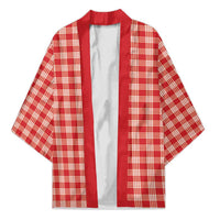 Red Japanese Palaka Pride Kimono LT14 Unisex Red - Polynesian Pride