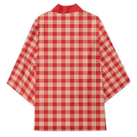 Red Japanese Palaka Pride Kimono LT14 - Polynesian Pride