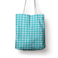 Turquoise Japanese Palaka Pride Tote Bag LT14 - Polynesian Pride