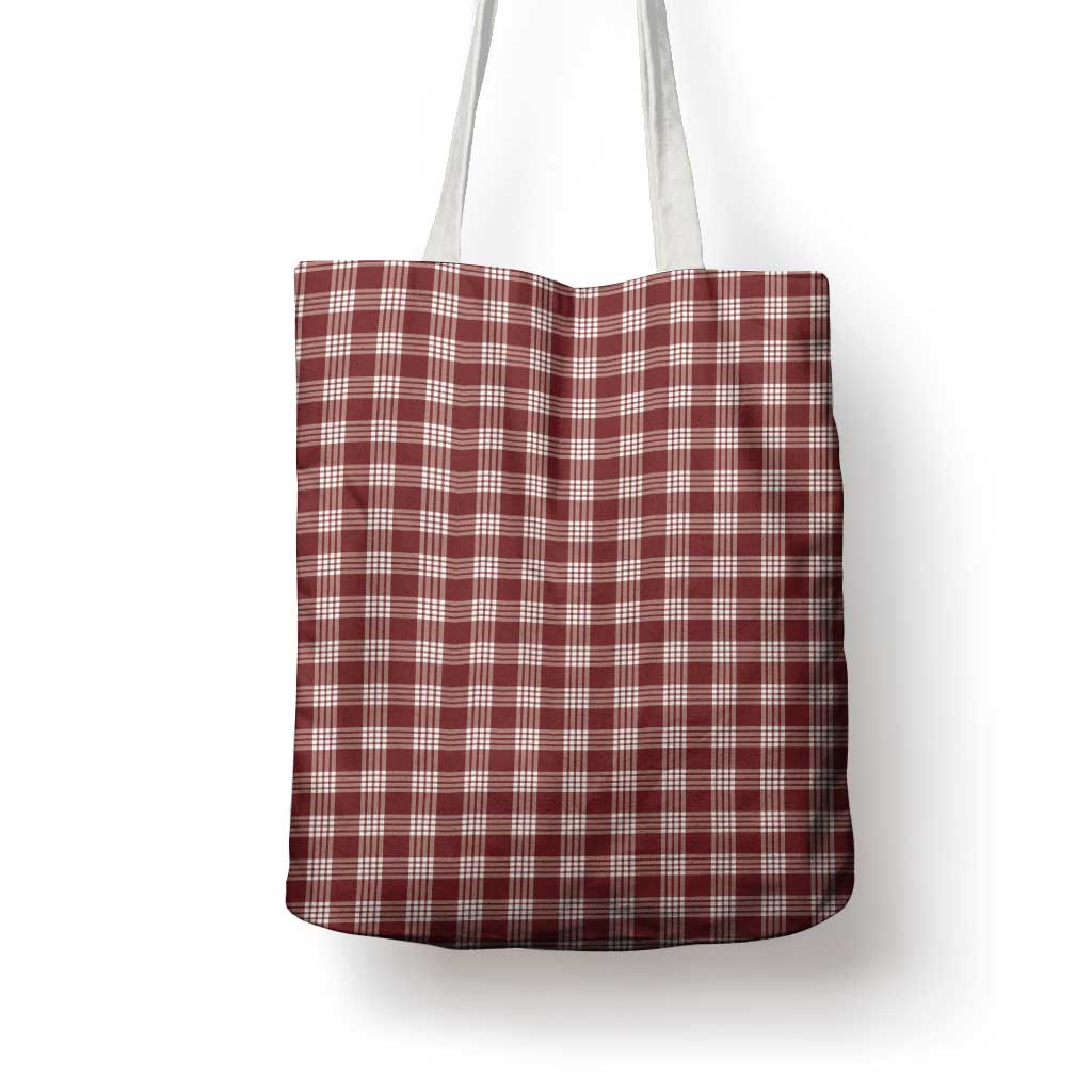 Burgundy Japanese Palaka Pride Tote Bag LT14 - Polynesian Pride