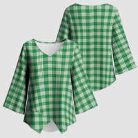 Kelly Japanese Palaka Pride Kimono Sleeve Blouse LT14 - Polynesian Pride