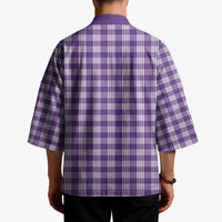 Purple Japanese Palaka Pride Kimono LT14 - Polynesian Pride