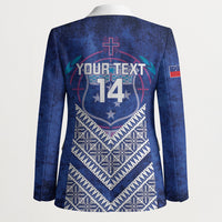 Toa Samoa Rugby Custom Blazer 40th Anniversary Samoan Siapo Pattern LT14 - Polynesian Pride