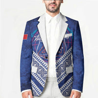 Toa Samoa Rugby Custom Blazer 40th Anniversary Samoan Siapo Pattern LT14 - Polynesian Pride