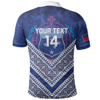 Toa Samoa Rugby Custom Polo Shirt 40th Anniversary Samoan Siapo Pattern