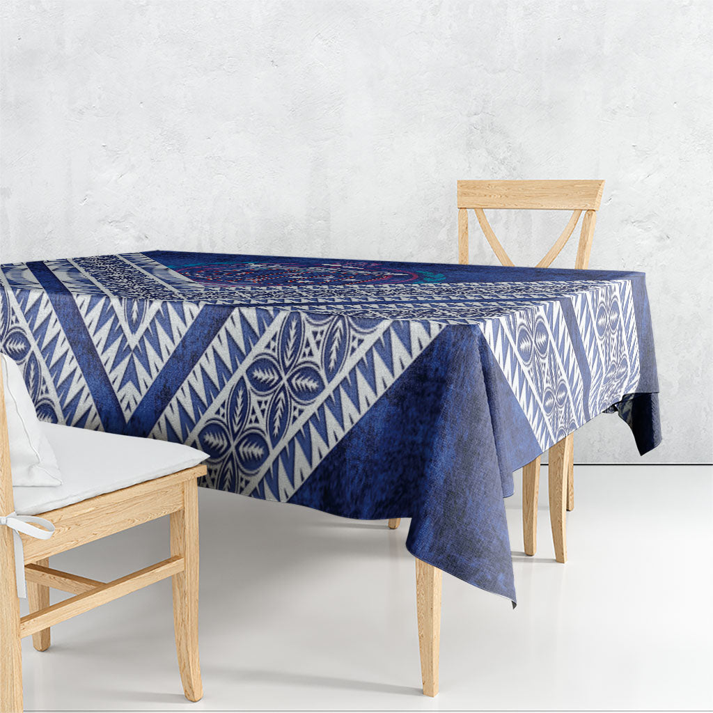 Toa Samoa Rugby Tablecloth 40th Anniversary Samoan Siapo Pattern LT14 - Polynesian Pride