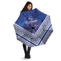 Toa Samoa Rugby Umbrella 40th Anniversary Samoan Siapo Pattern LT14 - Polynesian Pride