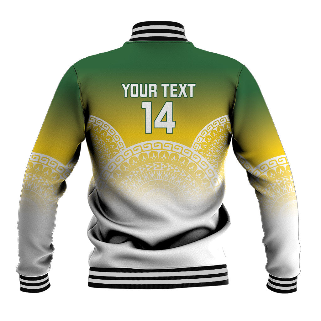 Cook Islands Rugby Custom Baseball Jacket Come On Kukis