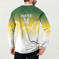 Cook Islands Rugby Custom Button Sweatshirt Come On Kukis LT14 - Polynesian Pride