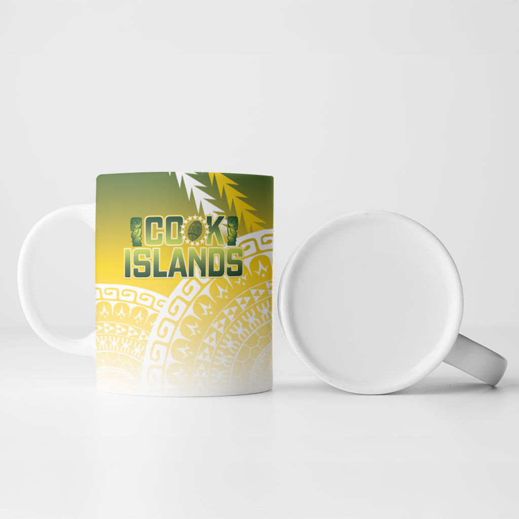 Cook Islands Rugby Custom Ceramic Mug Come On Kukis LT14 - Polynesian Pride