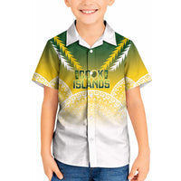 Cook Islands Rugby Custom Kid Hawaiian Shirt Come On Kukis