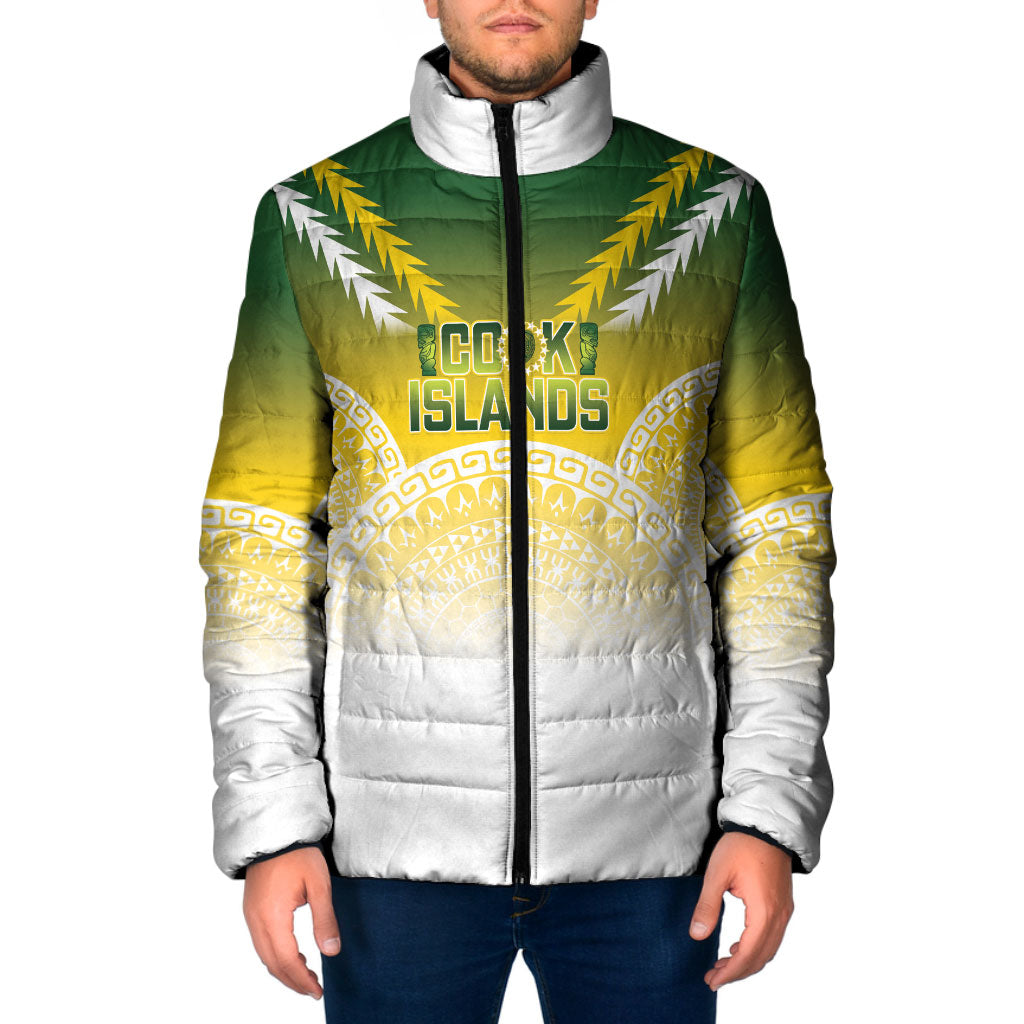 Cook Islands Rugby Custom Padded Jacket Come On Kukis LT14 Men Multicolor - Polynesian Pride