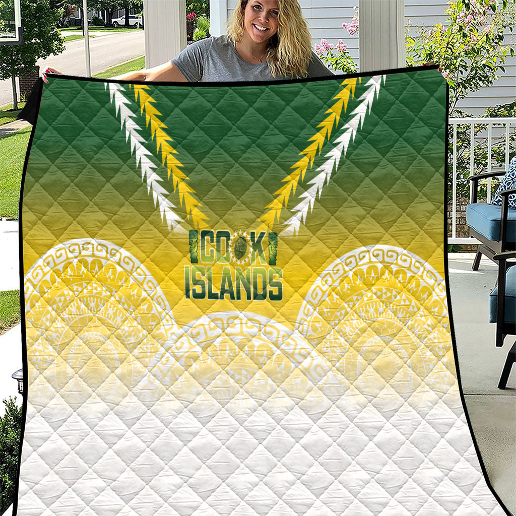 Cook Islands Rugby Quilt Come On Kukis LT14 Multicolor - Polynesian Pride