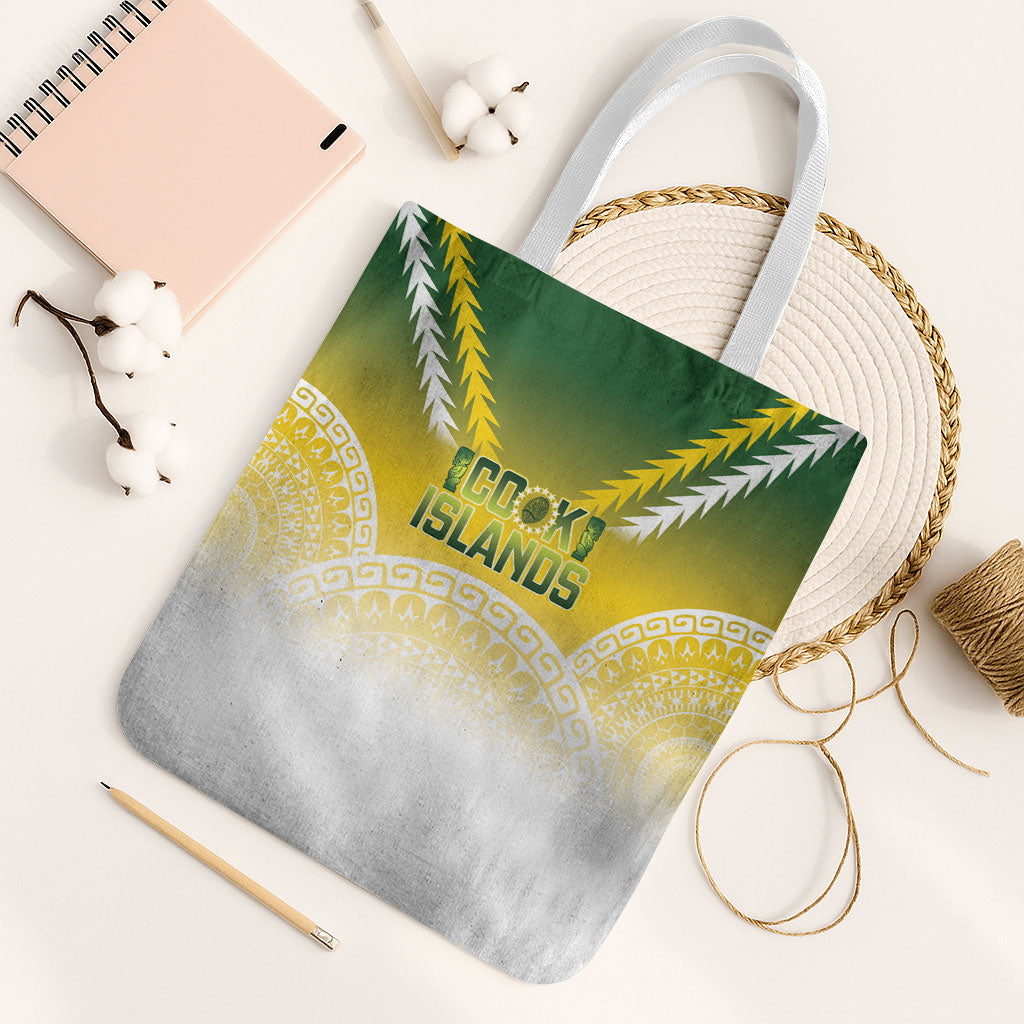 Cook Islands Rugby Tote Bag Come On Kukis LT14 White Strap One Size Multicolor - Polynesian Pride