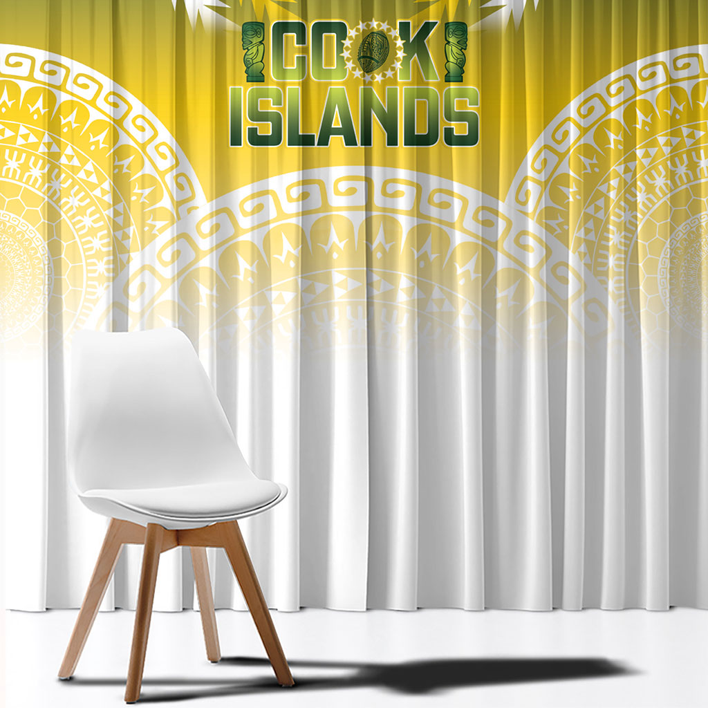 Cook Islands Rugby Window Curtain Come On Kukis LT14 - Polynesian Pride