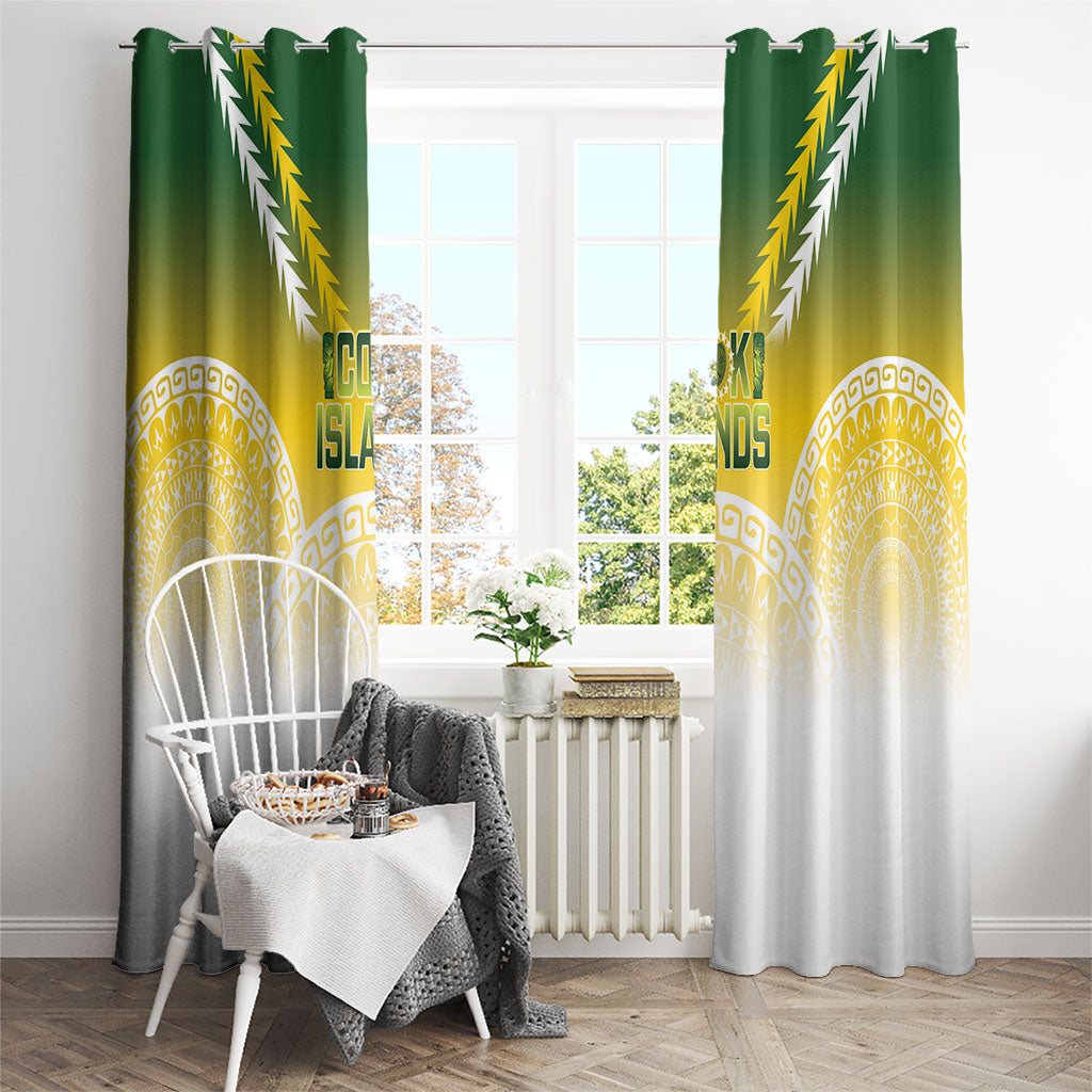 Cook Islands Rugby Window Curtain Come On Kukis LT14 - Polynesian Pride