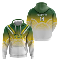 Cook Islands Rugby Custom Zip Hoodie Come On Kukis