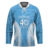 Federated States of Micronesia Independence Day Hockey Jersey FSM 40th Anniversary Proud LT14 Unisex Blue - Polynesian Pride