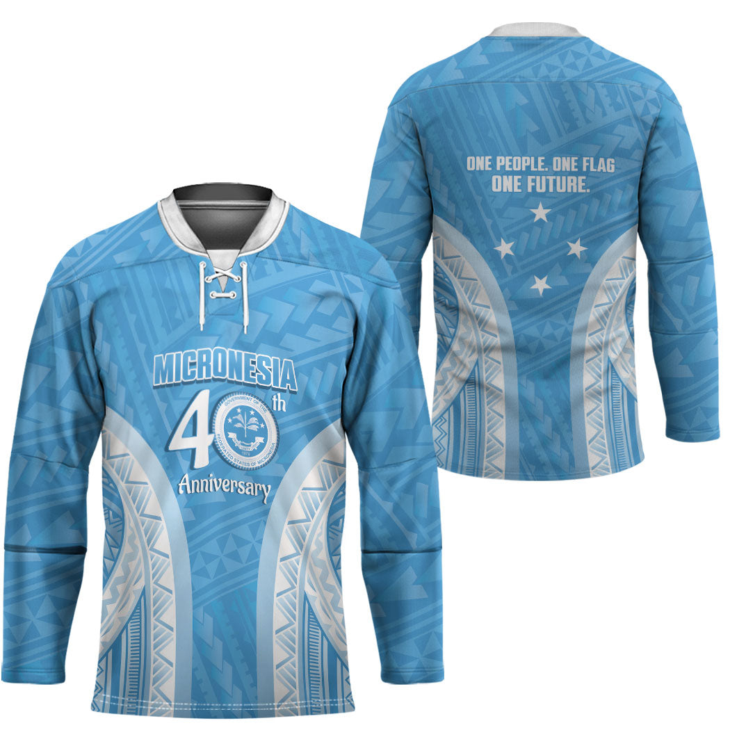 Federated States of Micronesia Independence Day Hockey Jersey FSM 40th Anniversary Proud LT14 - Polynesian Pride